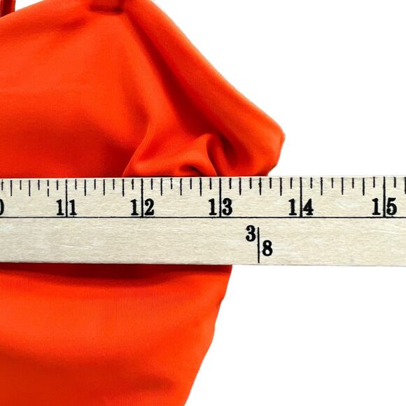 Chelsea28 Easy Retro One Piece Swimsuit Womens Orange Belted Adjustable Straps - Picture 8 of 12